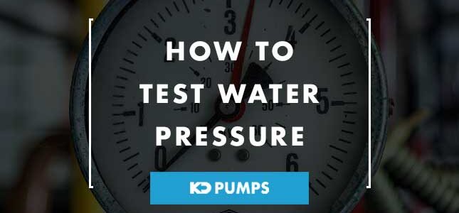 How To Test Water Pressure