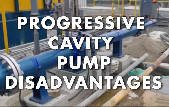 progressive cavity pump disadvantages